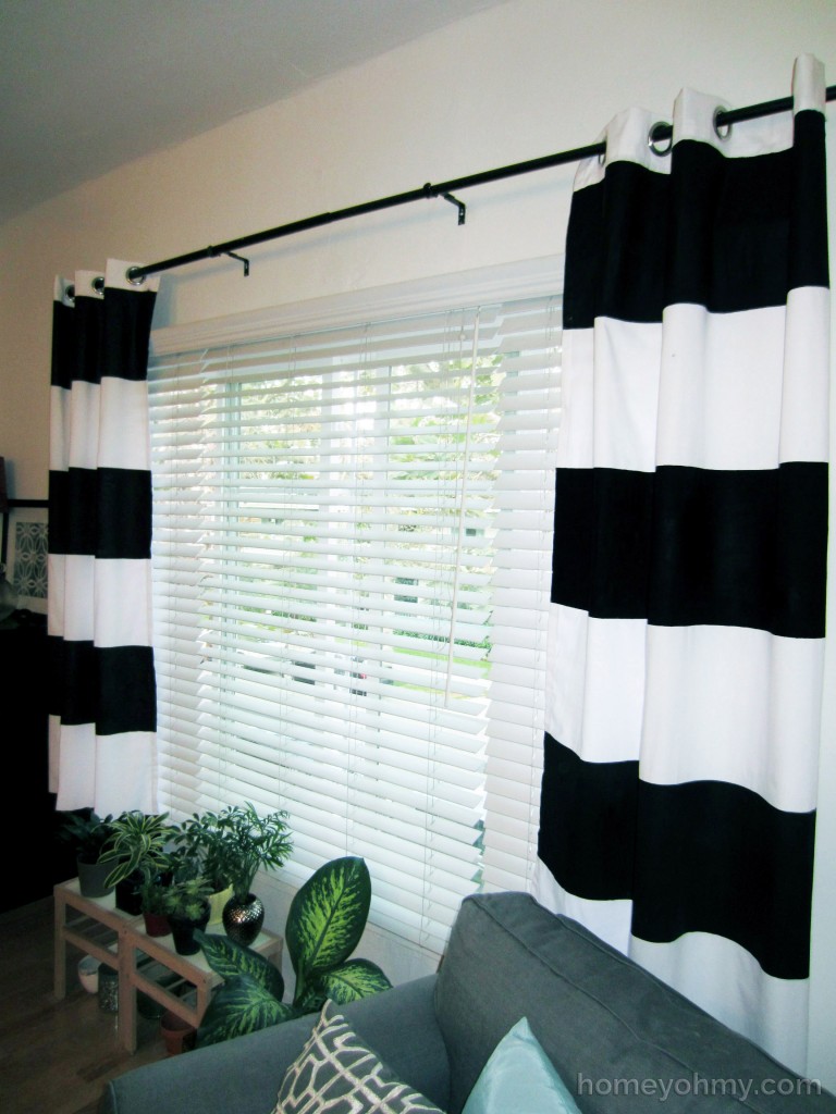 DIY Painted Curtains 2