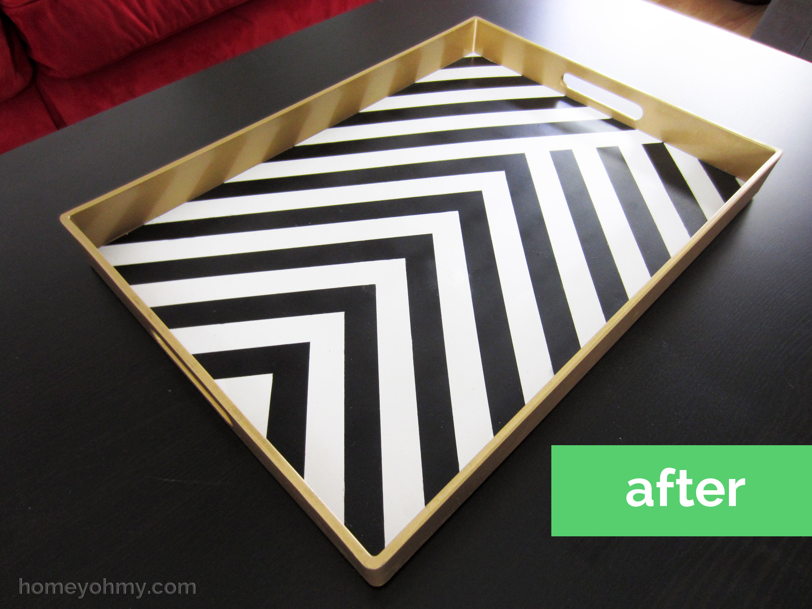 DIY Painted Tray - Homey Oh My