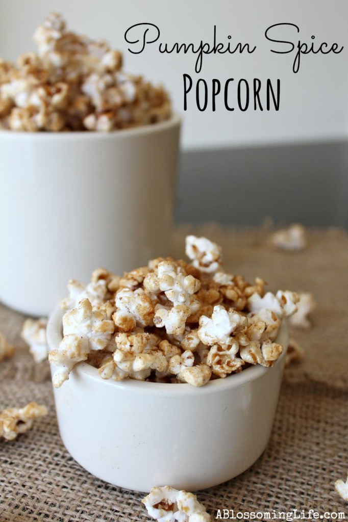 Pumpkin Spice Popcorn A Blossoming Life