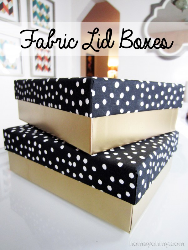 How to Cover Boxes - Homey Oh My