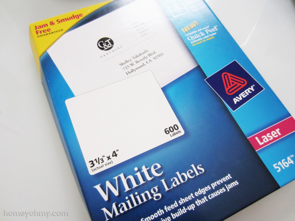 Mailing labels