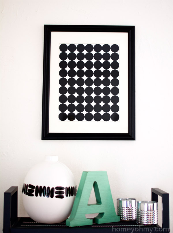 DIY Graphic Circle Wall Art