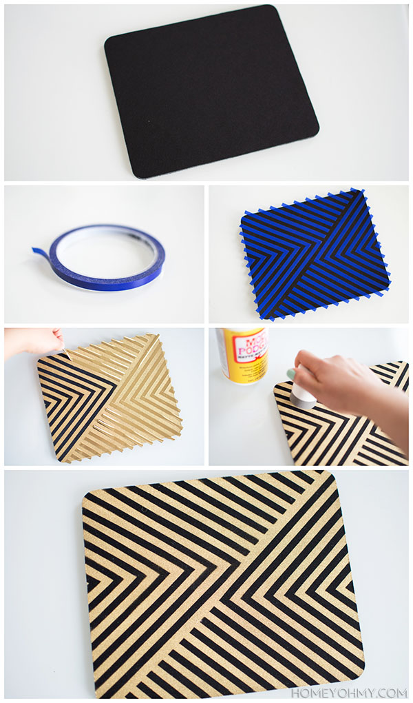 How to paint a mouse pad | Homey Oh My!