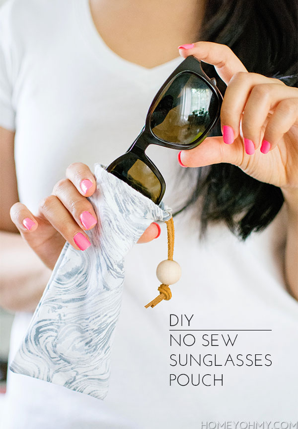 DIY No Sew Sunglasses Pouch