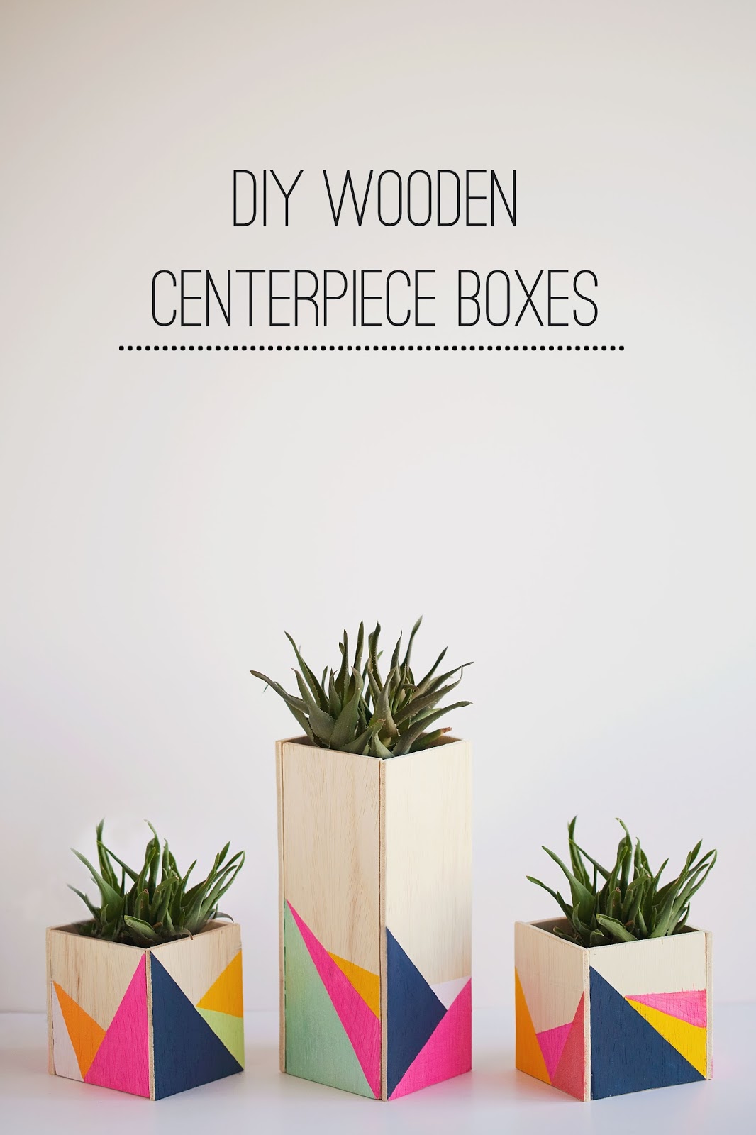DIY WOODEN CENTERPIECE BOXES