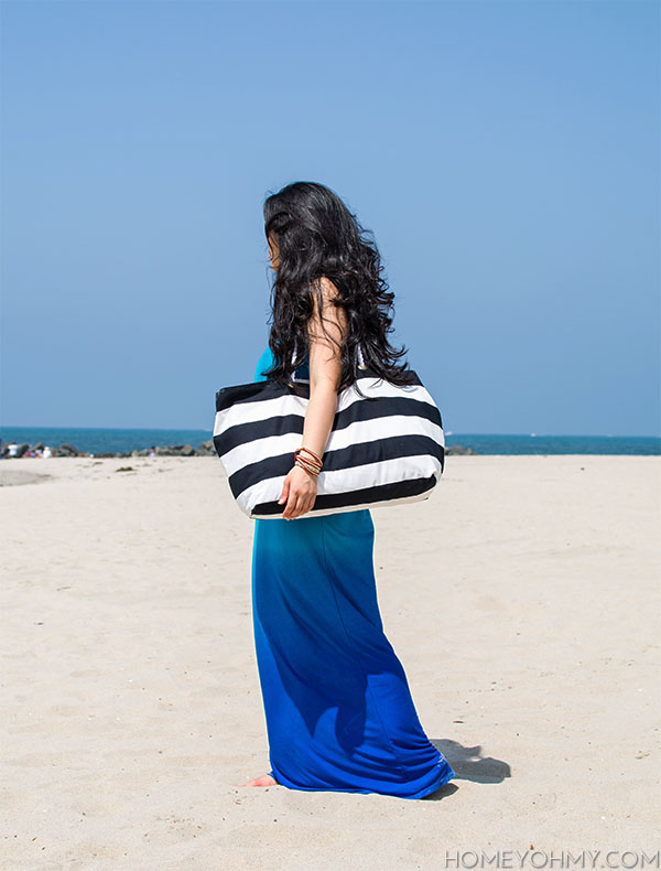 How to make a beach tote without sewing cropped