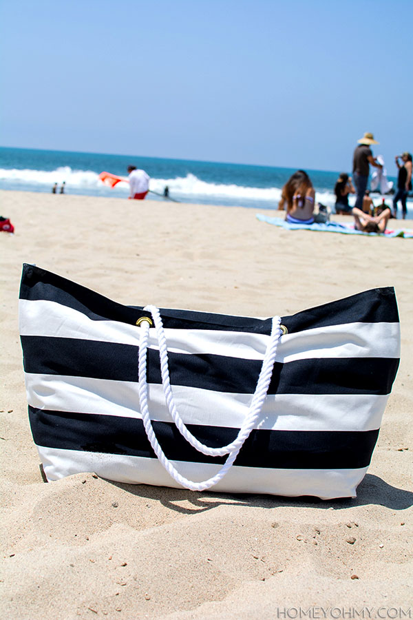 No Sew Beach Bag