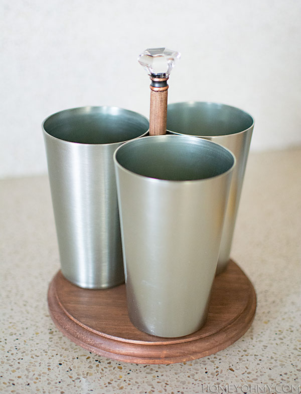 DIY Rotating Utensil Caddy