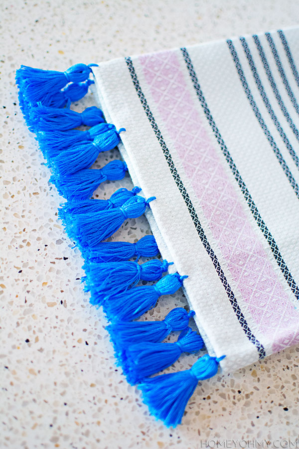 DIY Tassel Tea Towel