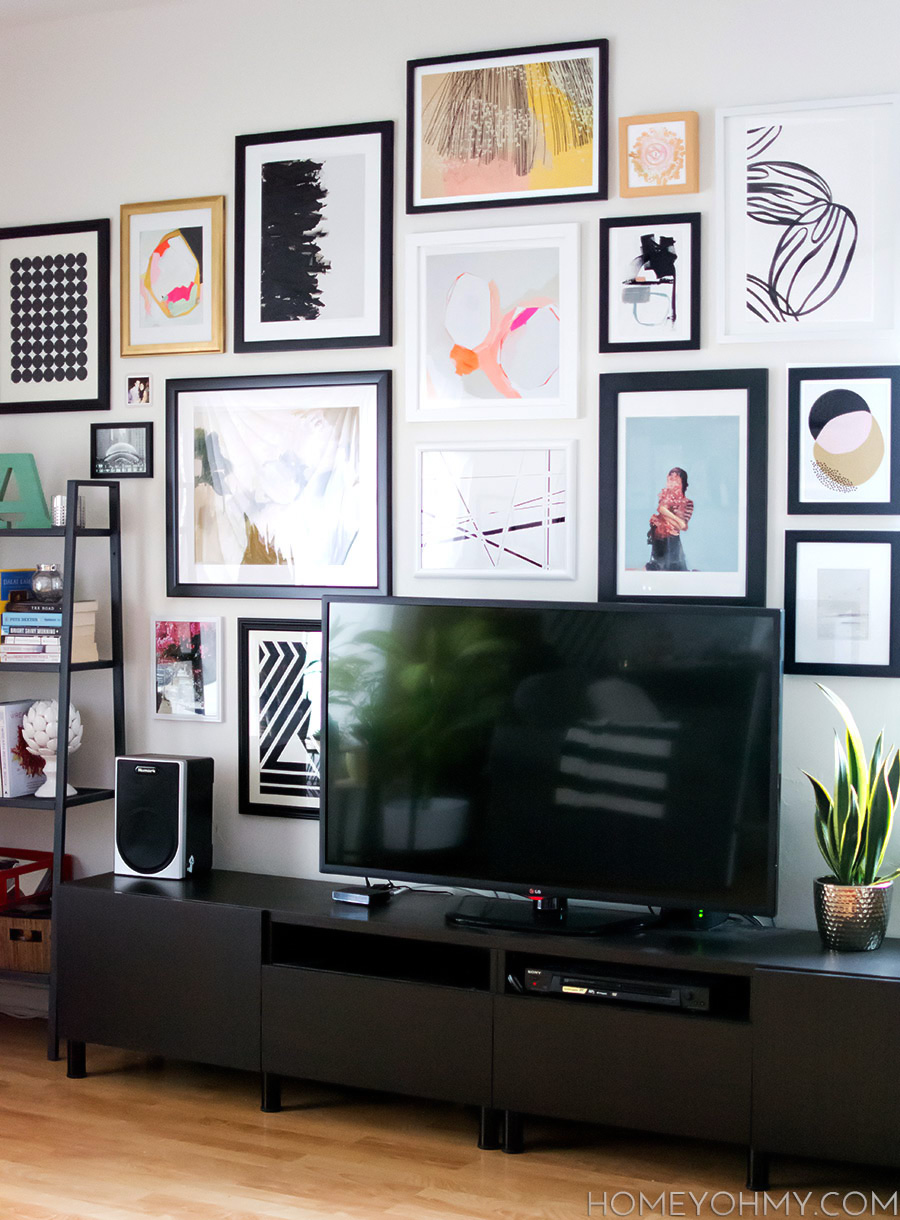 How to Plan and Hang a Gallery Wall - Homey Oh My