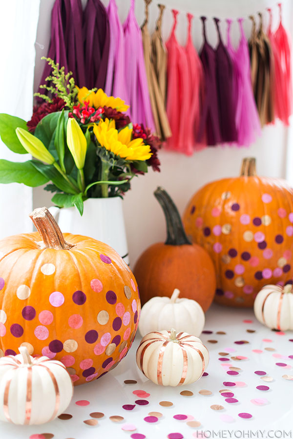 Confetti pumpkins