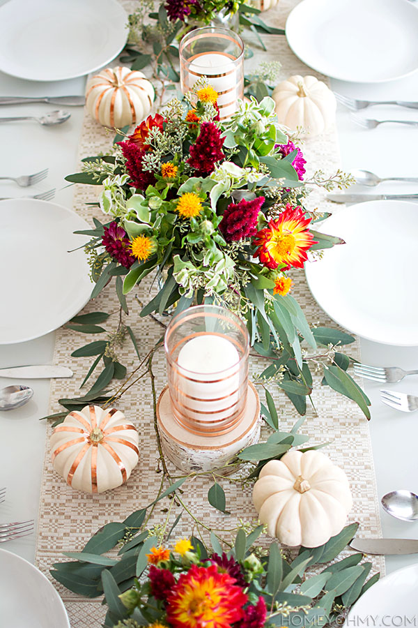 Simple Fall Tablescape  Fall Paper Plate Table Setting