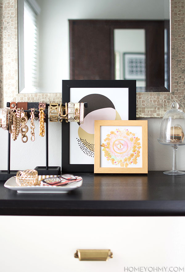 Bedside table art styling