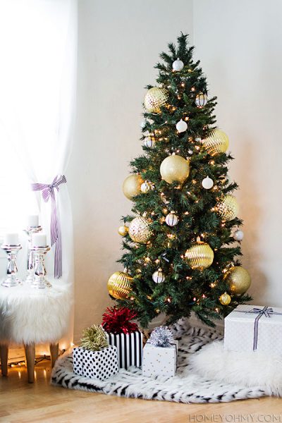 Gold Christmas Tree - Homey Oh My