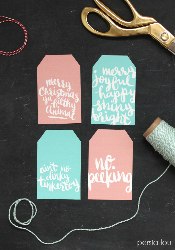 Hand-Lettered Gift Tags from Persia Lou
