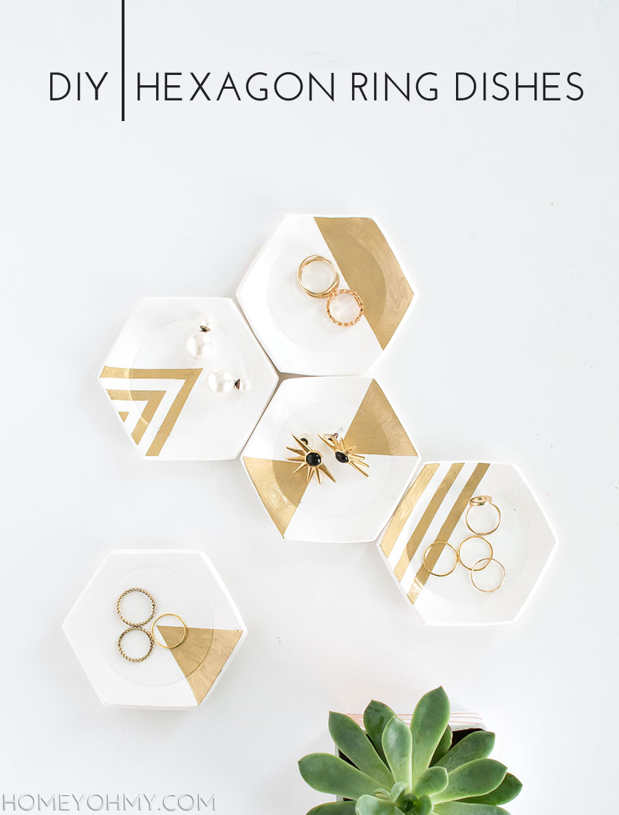 DIY Hexagon Ring Dishes