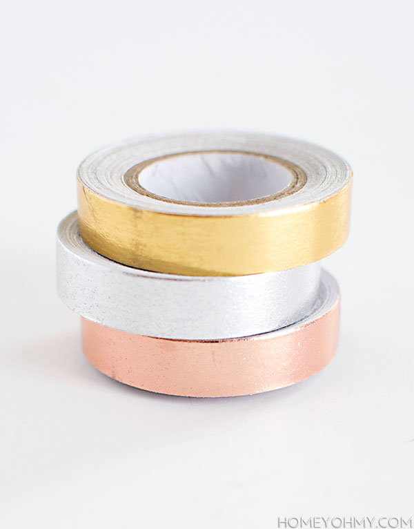 Metallic Washi Tape Gold Silver Washi Masking Tape Collection DIY