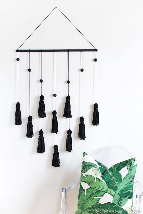 DIY Modern Tassel Wall Hanging Homey Oh My