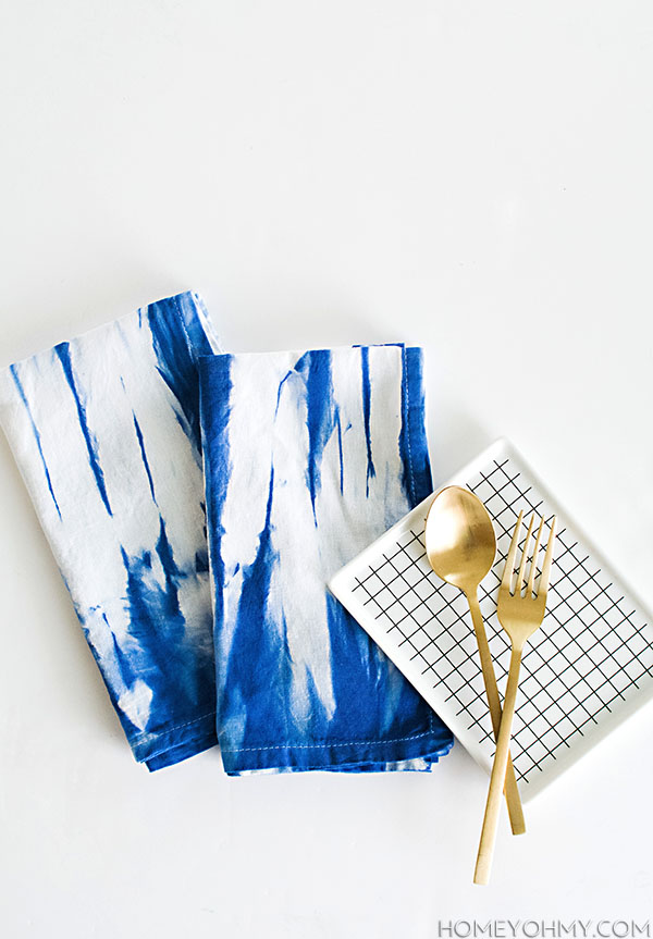 DIY Indigo Inkodye Napkins