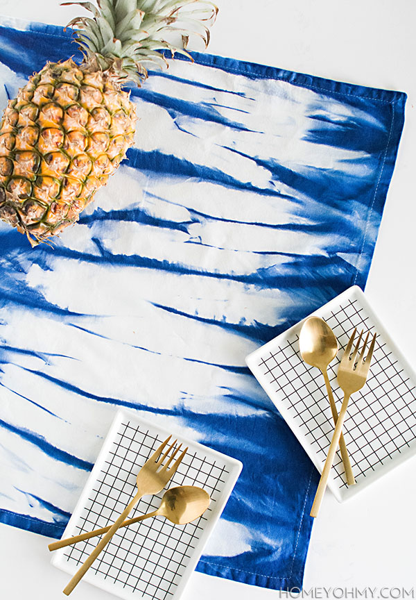 Indigo Inkodye Napkin DIY