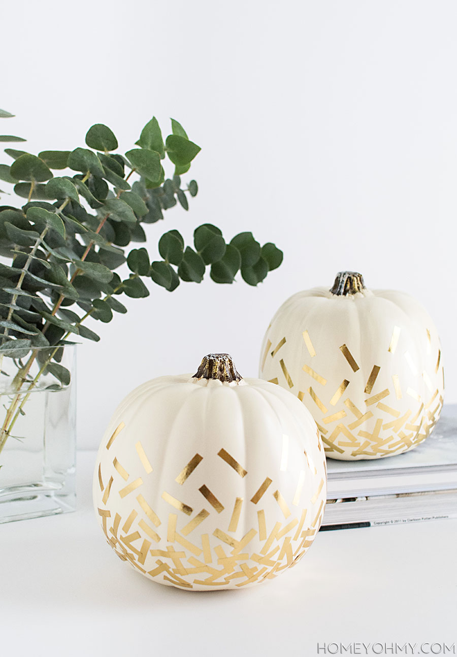 DIY Confetti Pumpkins