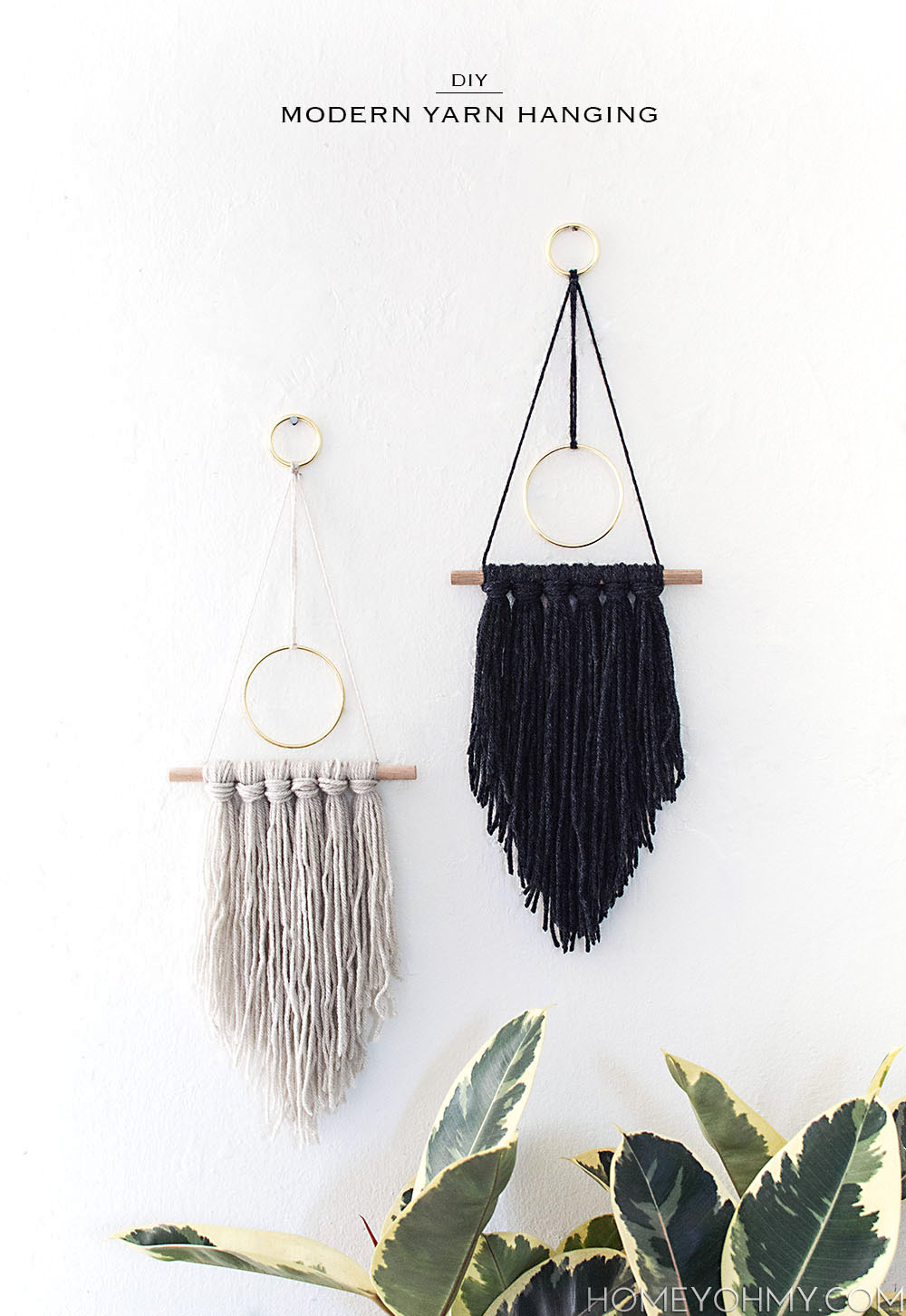 Macrame Ring Wall Hanging, Long Macrame Wall Hanging, Black Macrame Wall  Hanging, Macrame Hoop Wall Hanging, Fiber Art, Long Wall Tapestry 