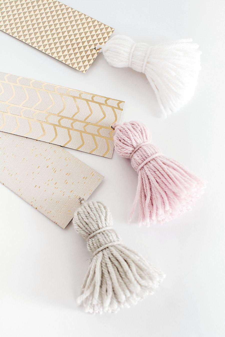 DIY Chunky Tassel Bookmarks - Homey Oh My