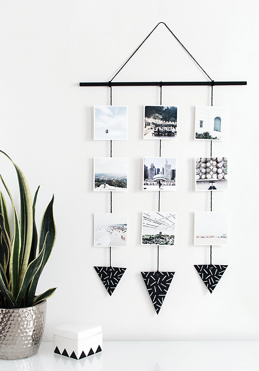 DIY Photo wall hanging