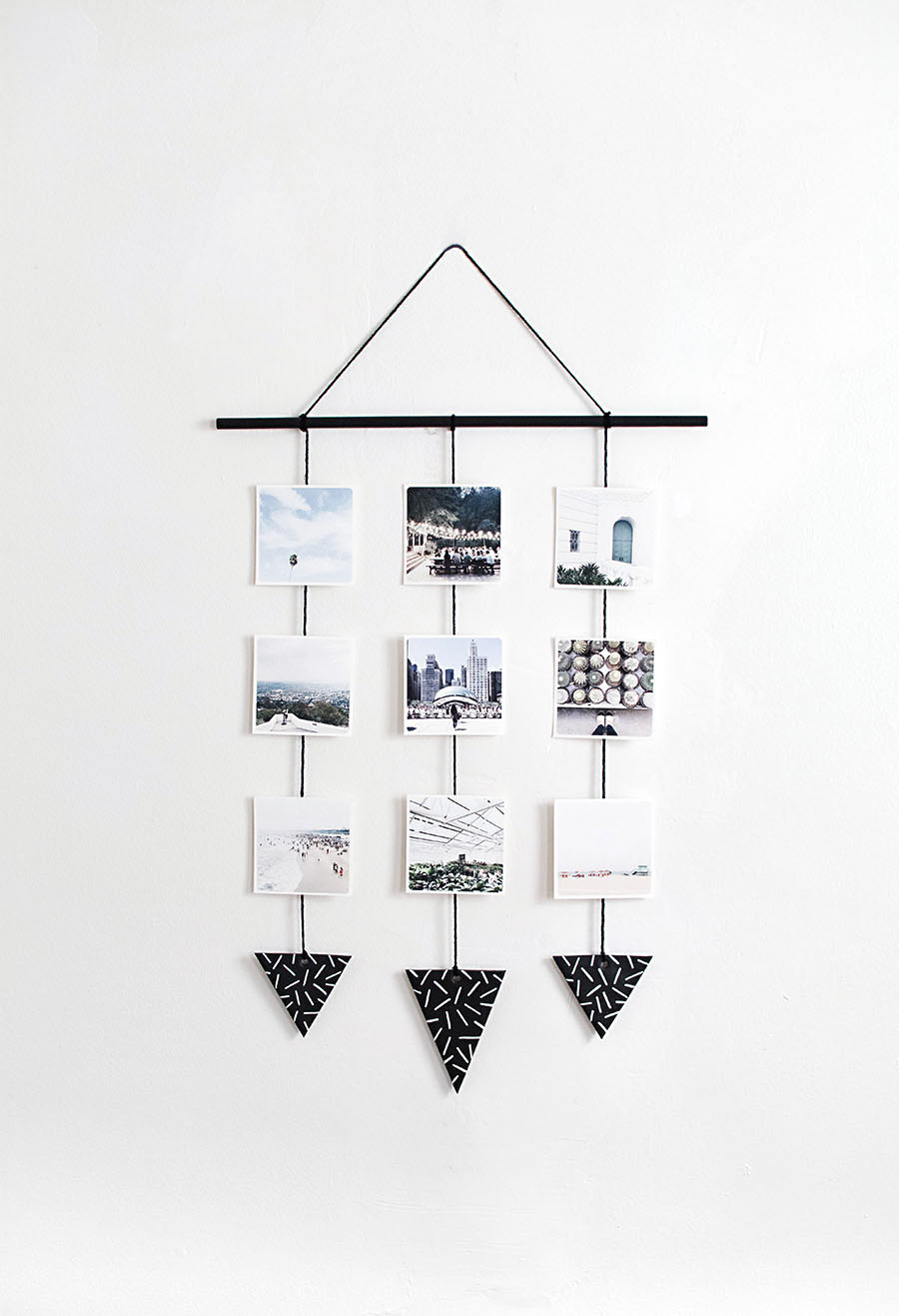 Photo wall hanging DIY-3