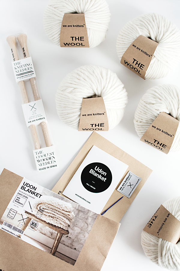 DIY Wool Blanket with We Are Knitters - Homey Oh My