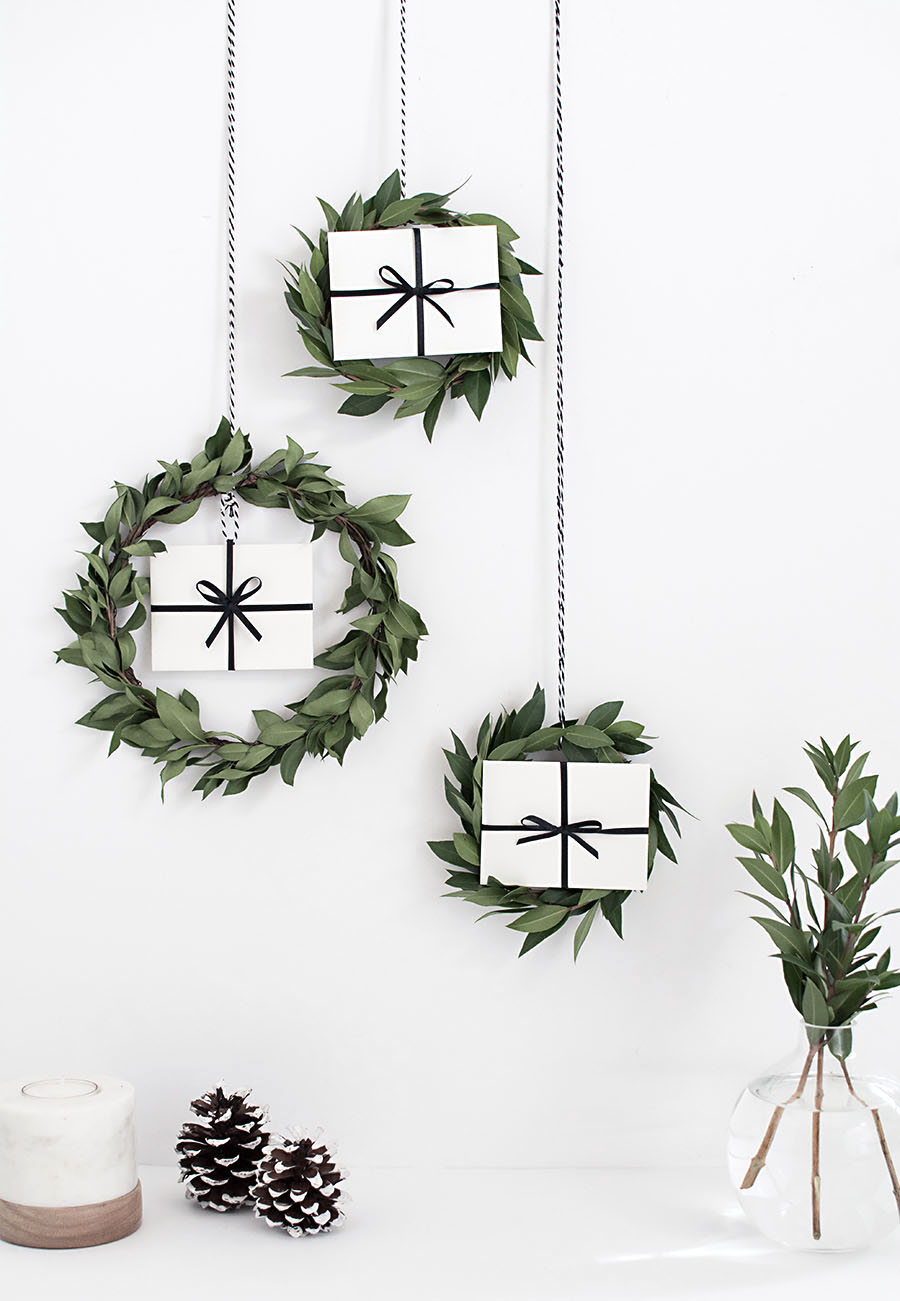 Gift card mini wreaths DIY