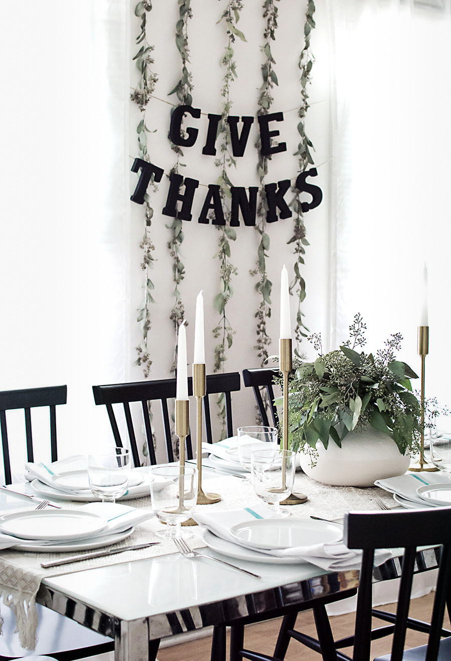 Thanksgiving garland DIY