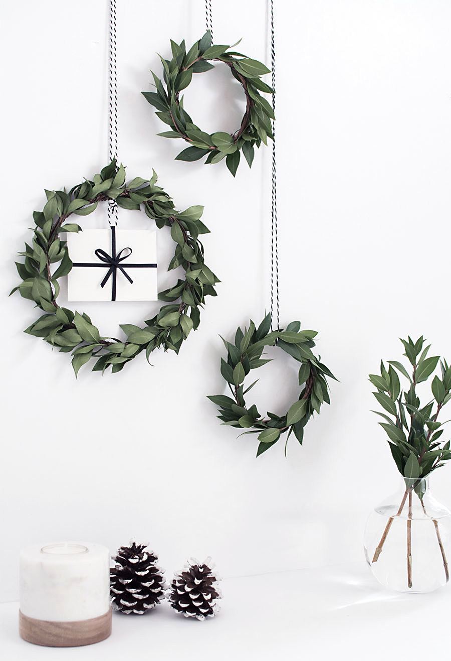 gift card mini wreath DIY