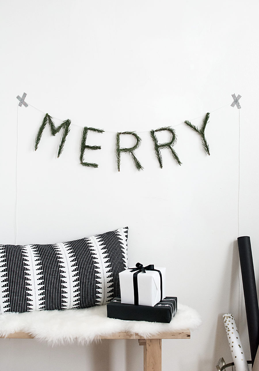 Joyeux guirlande DIY-2