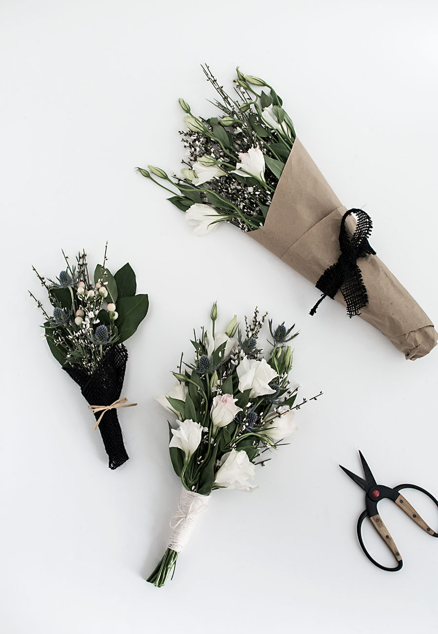 3 ways to wrap flowers