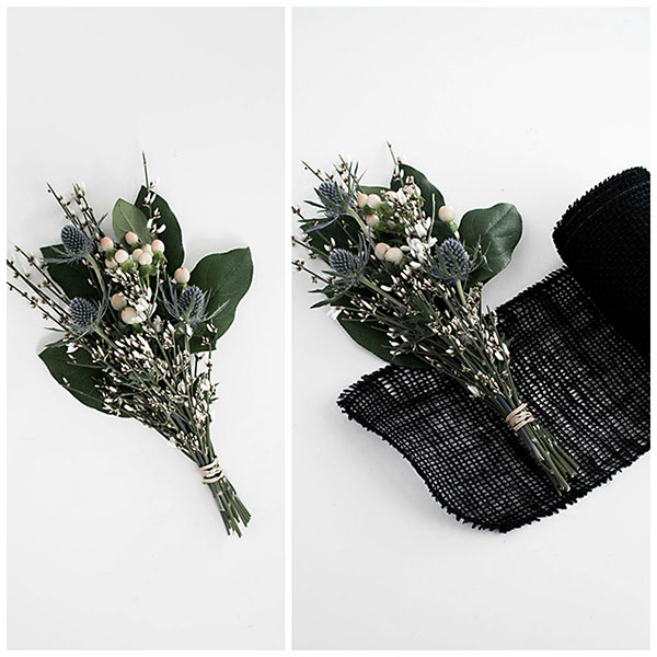 3 Easy Ways to Wrap Flowers - Homey Oh My