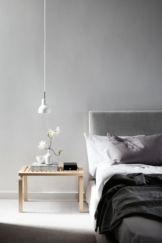 gray bedroom