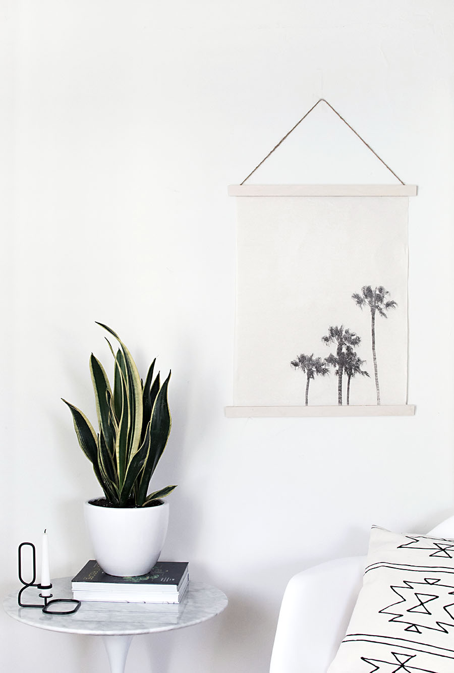 DIY image transfer wall hanging