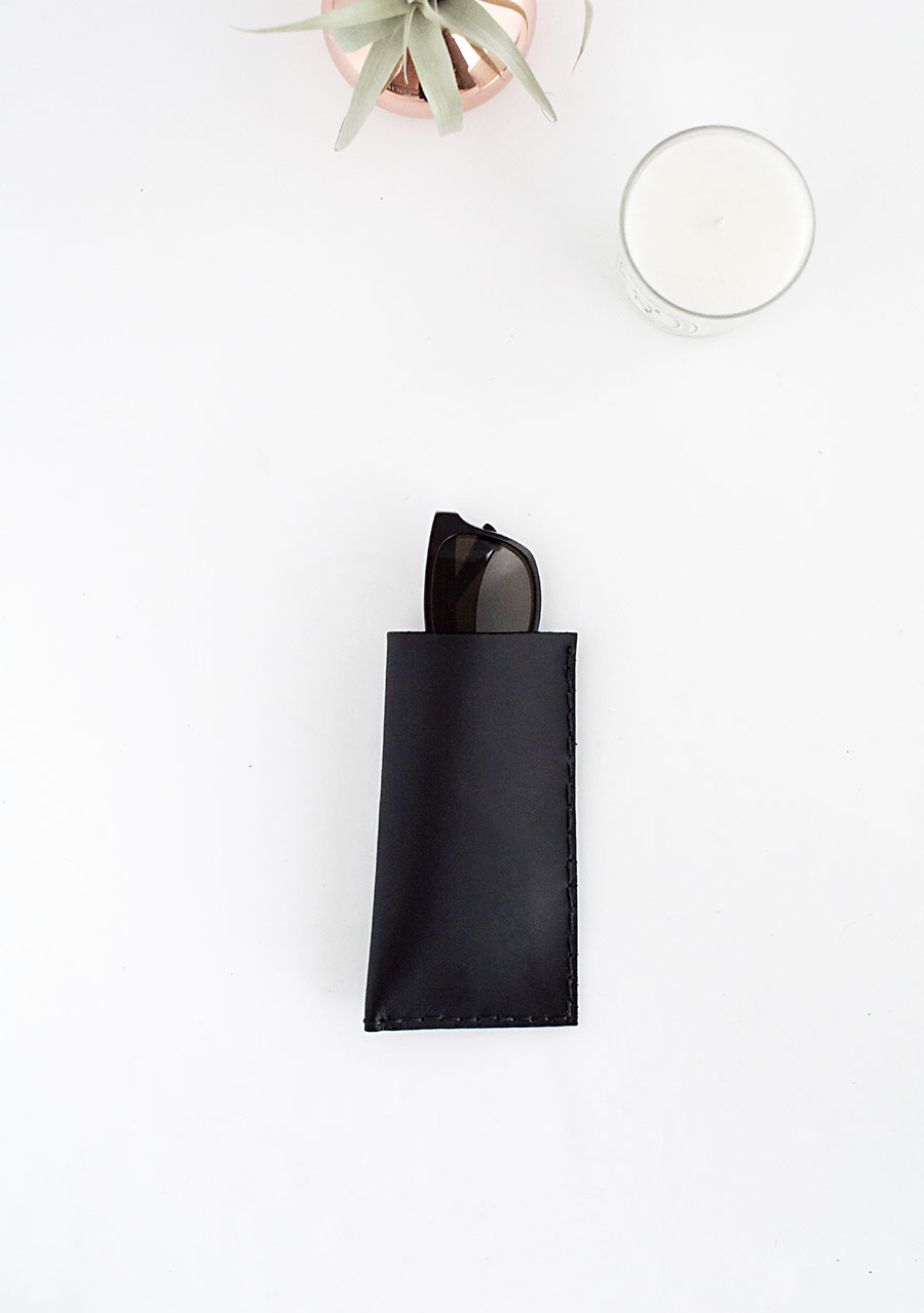 DIY - Leather Sunglasses Pouch
