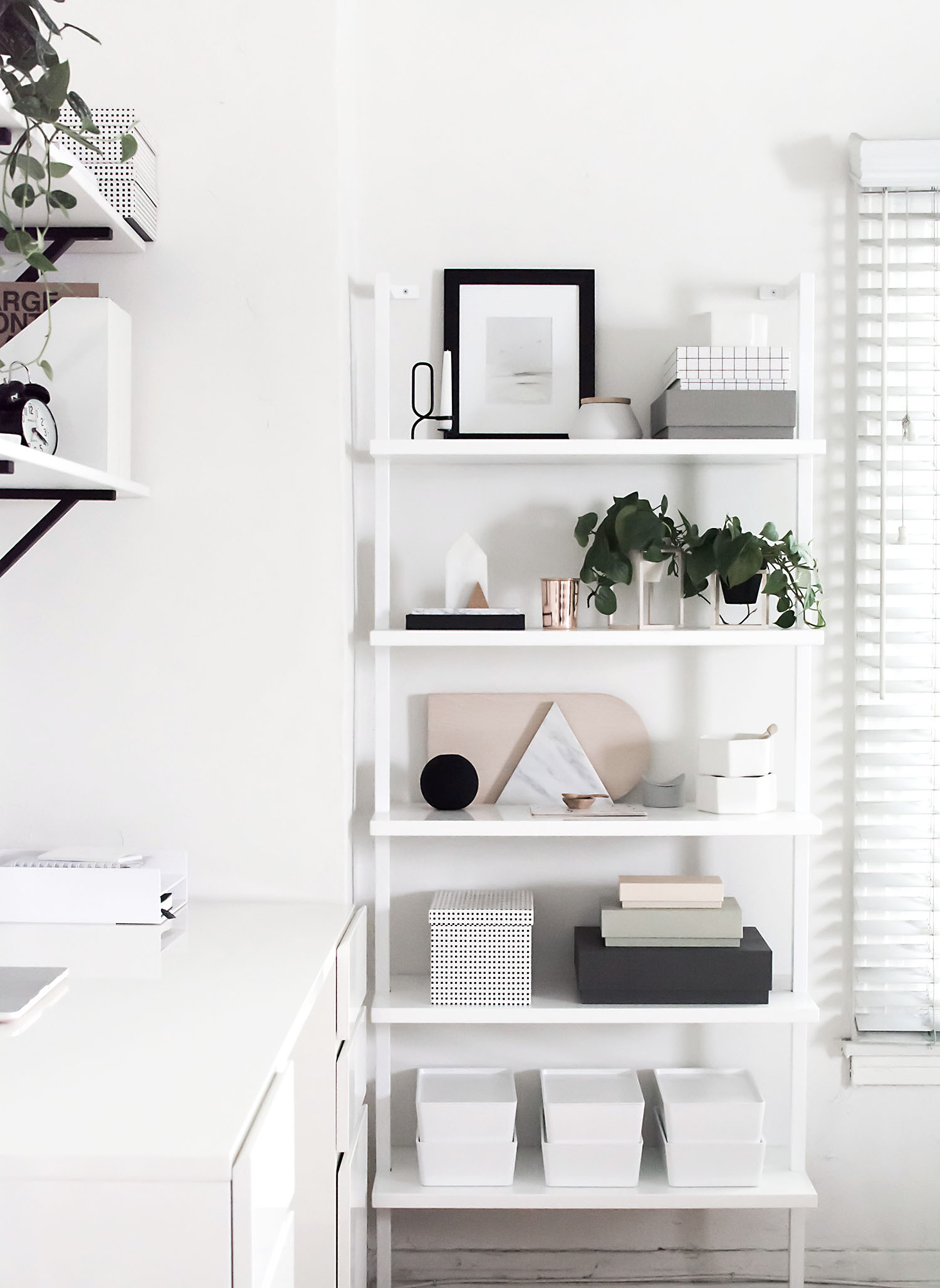 workspace shelves