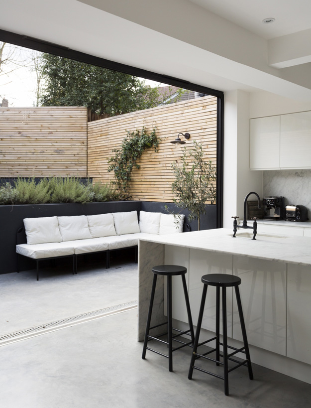 kitchen to outdoors