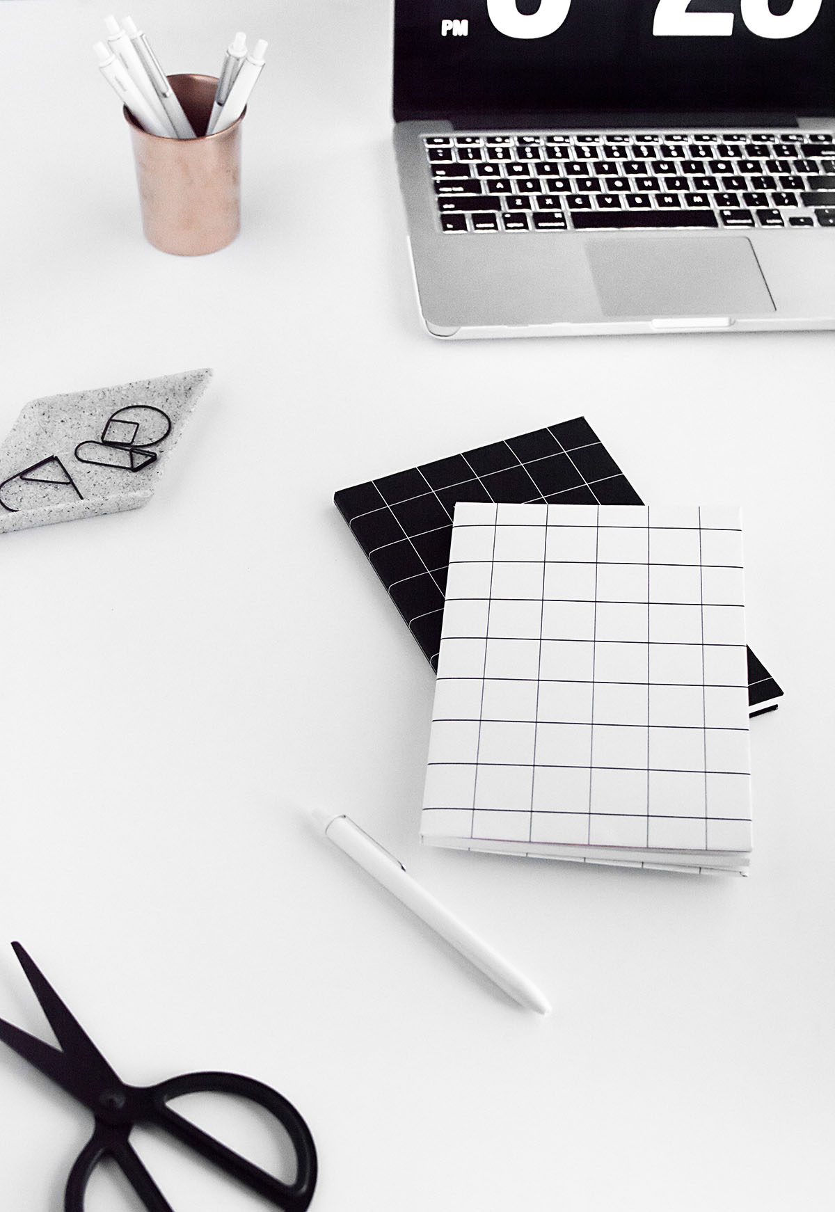 DIY Grid Notebook Covers- Free Printable