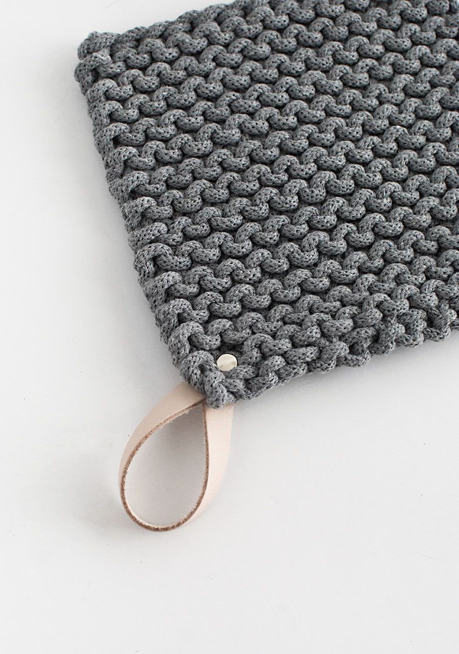DIY Knit Potholders Homey Oh My