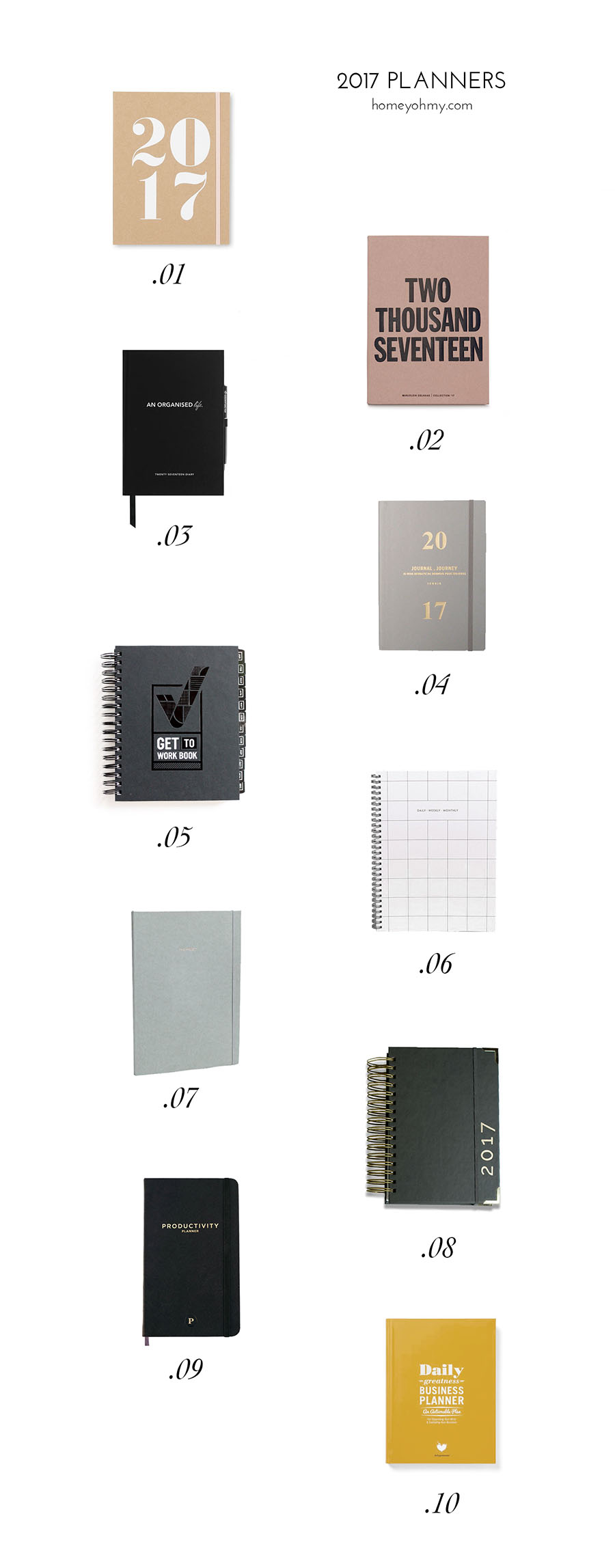 2017 Planners - Homey Oh My