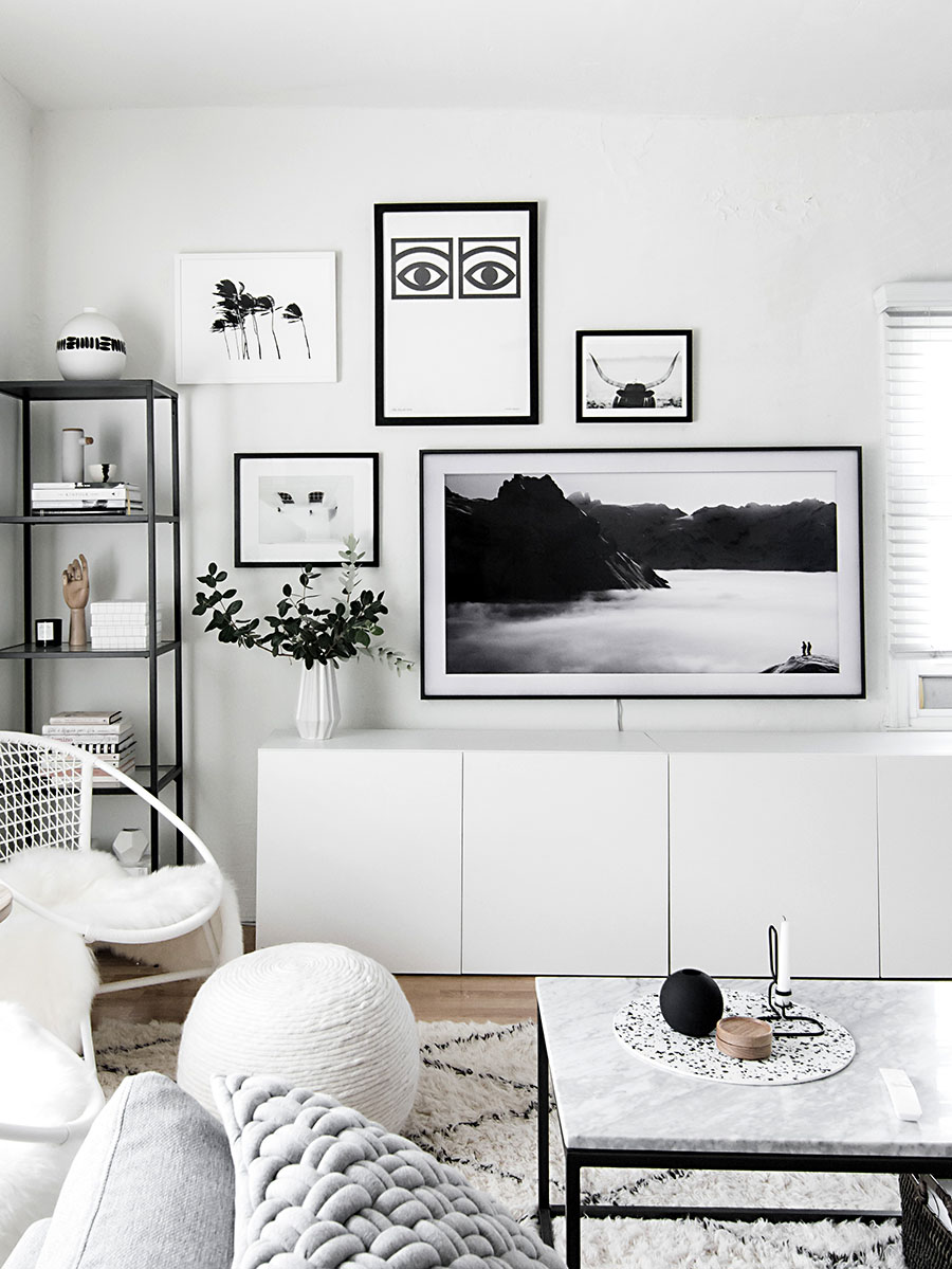 Gallery Wall Update: A TV That Matches Our Decor - Homey Oh My
