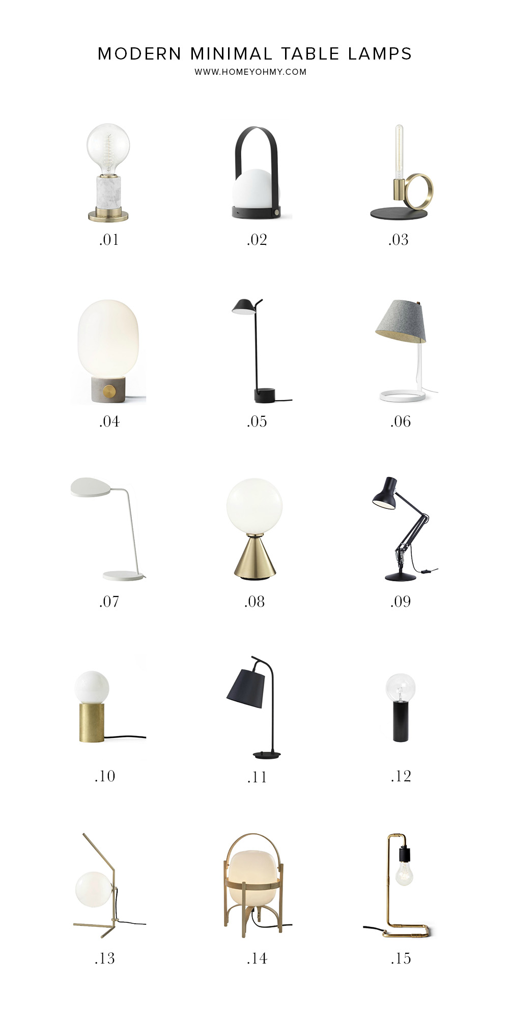 minimalist table lamp