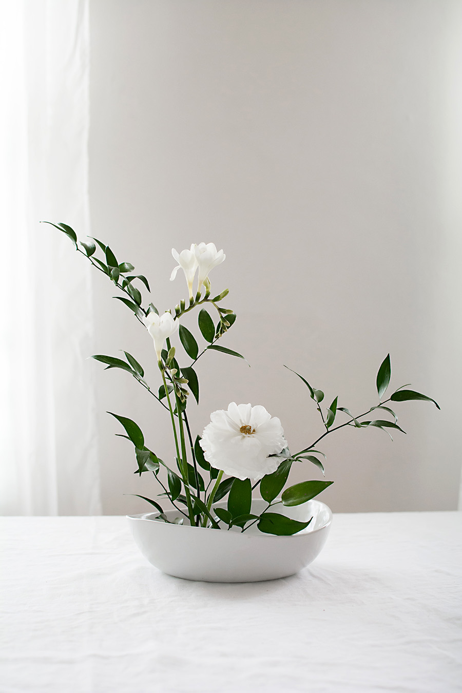 How To Make A Basic Ikebana Floral Arrangement Homey Oh My