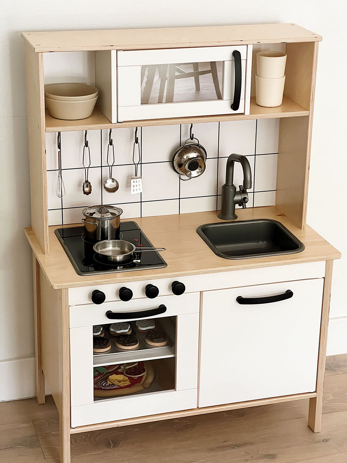 DUKTIG Play kitchen, birch, 28 3/8x15 3/4x42 7/8 - IKEA