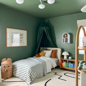 Moody Green Toddler Room